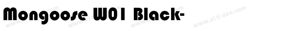 Mongoose W01 Black字体转换